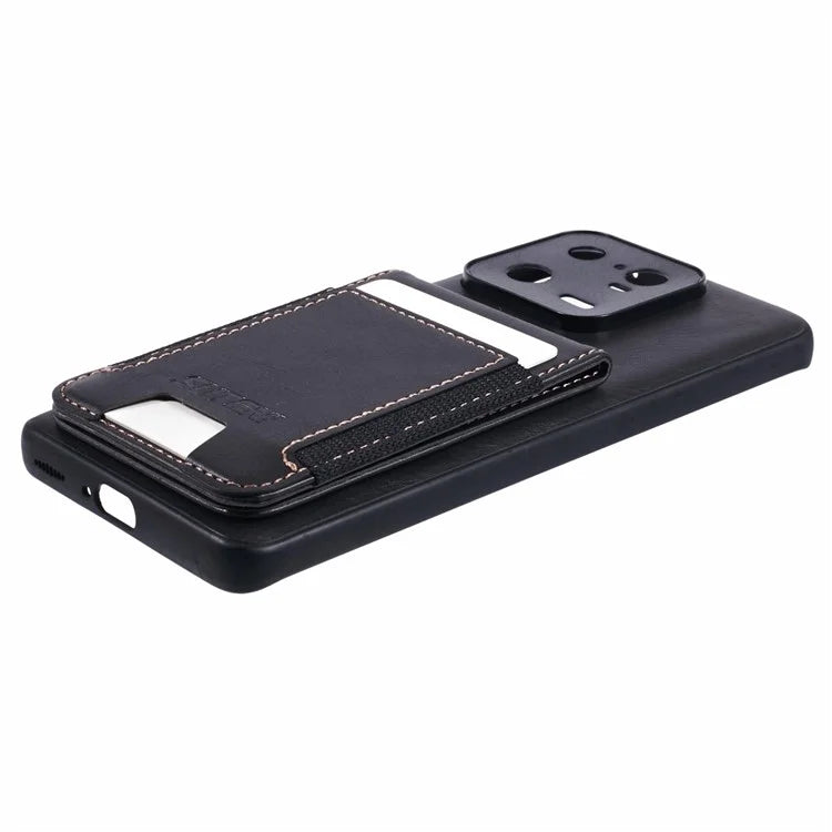 SUTENI H03 For Xiaomi 13 Pro 5G Case Card Holder Kickstand Leather Coated TPU Cover