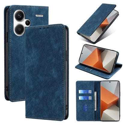 For Xiaomi Redmi Note 13 Pro+ 5G Wallet Case RFID Blocking PU Leather Phone Cover