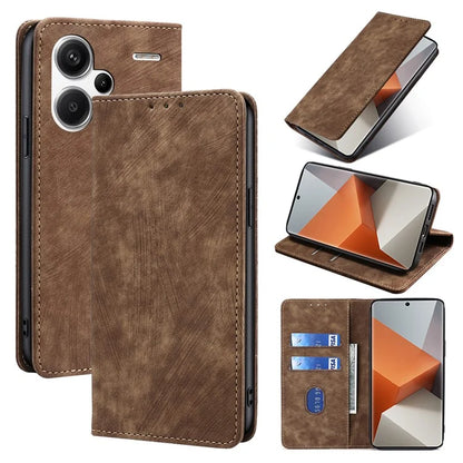 For Xiaomi Redmi Note 13 Pro+ 5G Wallet Case RFID Blocking PU Leather Phone Cover