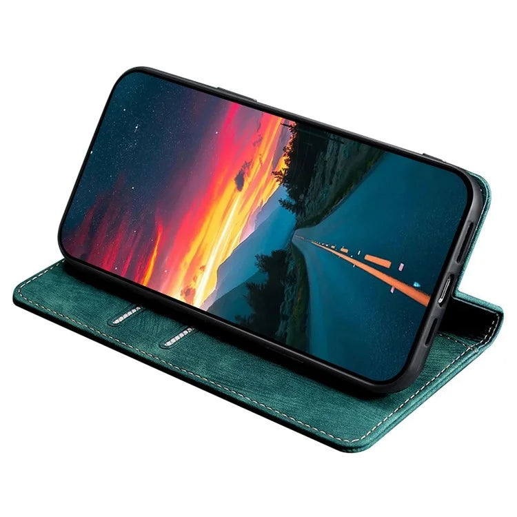 For Xiaomi Redmi Note 13 Pro 5G / Poco X6 5G Protective Case RFID Blocking PU Leather Wallet Phone Cover