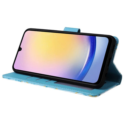 For Samsung Galaxy A25 5G (Global) (161.0 x 76.5 x 8.3mm) Case Leather Wallet Phone Cover