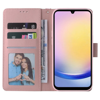 For Samsung Galaxy A25 5G (Global) (161.0 x 76.5 x 8.3mm) Case Leather Wallet Phone Cover