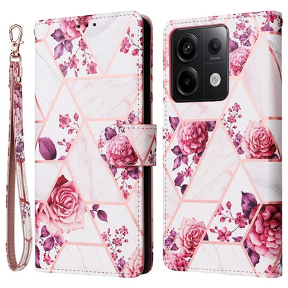 For Xiaomi Redmi Note 13 Pro 5G / Poco X6 5G Case Marble Pattern Wallet Leather Stand Phone Cover