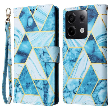 For Xiaomi Redmi Note 13 Pro 5G / Poco X6 5G Case Marble Pattern Wallet Leather Stand Phone Cover