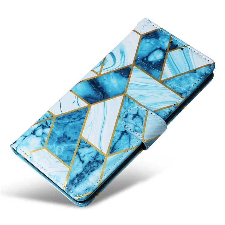 For Xiaomi Redmi Note 13 Pro 5G / Poco X6 5G Case Marble Pattern Wallet Leather Stand Phone Cover
