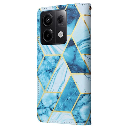 For Xiaomi Redmi Note 13 Pro 5G / Poco X6 5G Case Marble Pattern Wallet Leather Stand Phone Cover