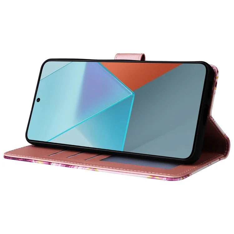 For Xiaomi Redmi Note 13 Pro 5G / Poco X6 5G Case Marble Pattern Wallet Leather Stand Phone Cover