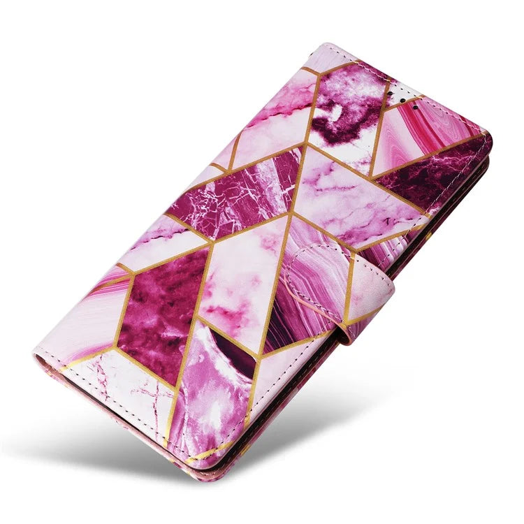 For Xiaomi Redmi Note 13 Pro 5G / Poco X6 5G Case Marble Pattern Wallet Leather Stand Phone Cover