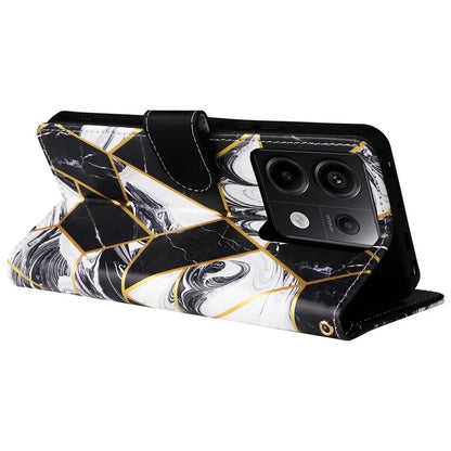 For Xiaomi Redmi Note 13 Pro 5G / Poco X6 5G Case Marble Pattern Wallet Leather Stand Phone Cover