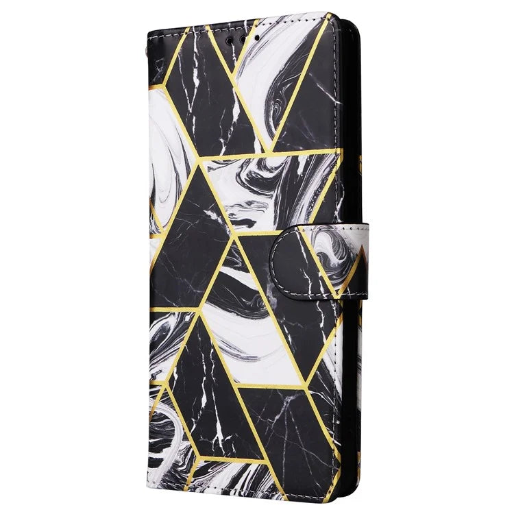For Xiaomi Redmi Note 13 Pro 5G / Poco X6 5G Case Marble Pattern Wallet Leather Stand Phone Cover