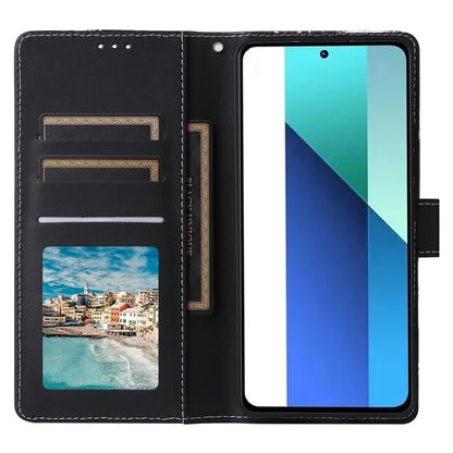 For Xiaomi Redmi Note 13 4G Leather Case Marble Pattern Stand Wallet Phone Cover
