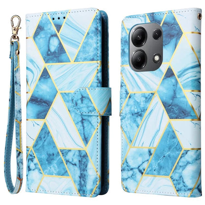 For Xiaomi Redmi Note 13 4G Leather Case Marble Pattern Stand Wallet Phone Cover