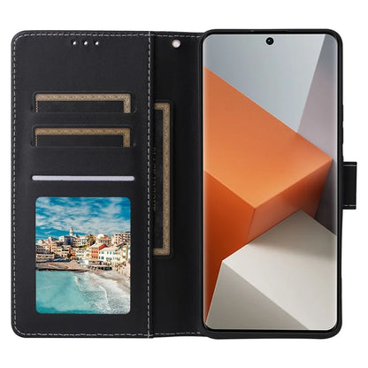 For Xiaomi Redmi Note 13 Pro+ 5G Wallet Phone Case Marble Pattern Stand Leather Flip Cover
