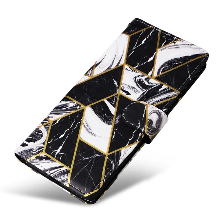 For Xiaomi Redmi Note 13 Pro+ 5G Wallet Phone Case Marble Pattern Stand Leather Flip Cover