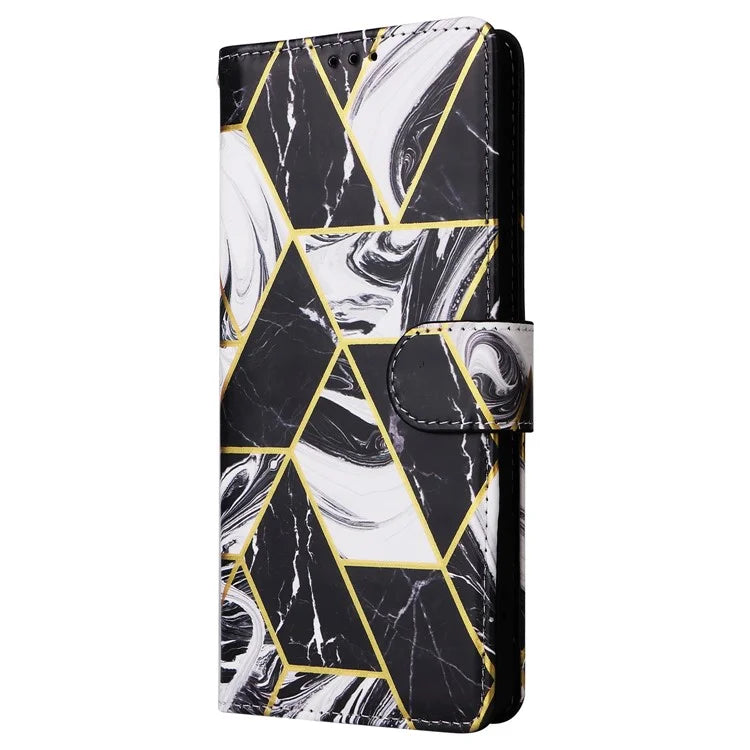 For Xiaomi Redmi Note 13 Pro+ 5G Wallet Phone Case Marble Pattern Stand Leather Flip Cover