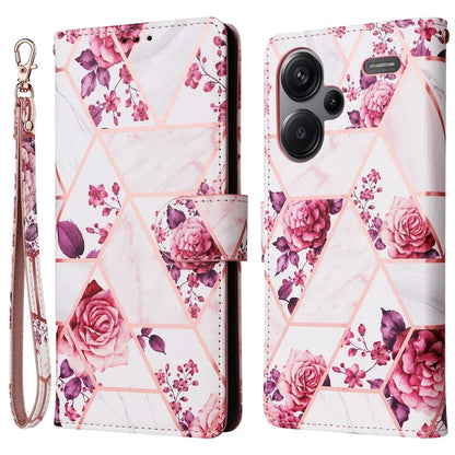 For Xiaomi Redmi Note 13 Pro+ 5G Wallet Phone Case Marble Pattern Stand Leather Flip Cover