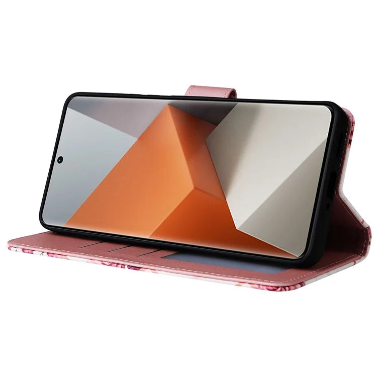 For Xiaomi Redmi Note 13 Pro+ 5G Wallet Phone Case Marble Pattern Stand Leather Flip Cover