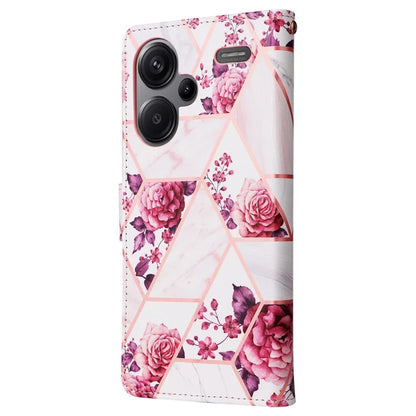 For Xiaomi Redmi Note 13 Pro+ 5G Wallet Phone Case Marble Pattern Stand Leather Flip Cover