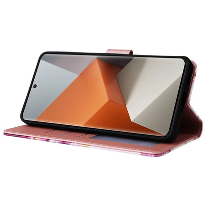 For Xiaomi Redmi Note 13 Pro+ 5G Wallet Phone Case Marble Pattern Stand Leather Flip Cover