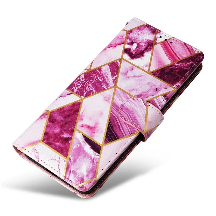 For Xiaomi Redmi Note 13 Pro+ 5G Wallet Phone Case Marble Pattern Stand Leather Flip Cover