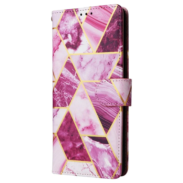 For Xiaomi Redmi Note 13 Pro+ 5G Wallet Phone Case Marble Pattern Stand Leather Flip Cover