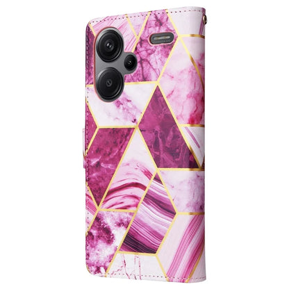 For Xiaomi Redmi Note 13 Pro+ 5G Wallet Phone Case Marble Pattern Stand Leather Flip Cover