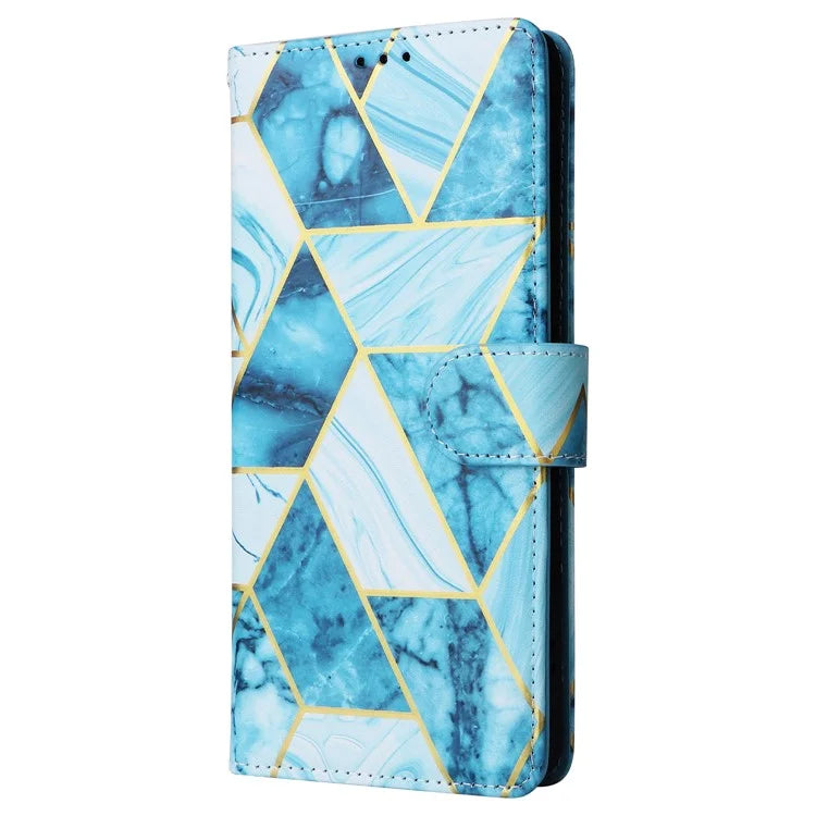 For Xiaomi Redmi Note 13 Pro+ 5G Wallet Phone Case Marble Pattern Stand Leather Flip Cover