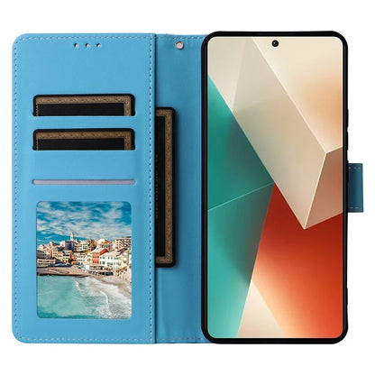 For Xiaomi Redmi Note 13 5G Shockproof Case Marble Pattern Leather Wallet Phone Cover