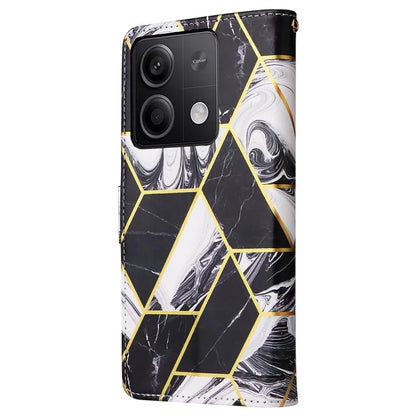 For Xiaomi Redmi Note 13 5G Shockproof Case Marble Pattern Leather Wallet Phone Cover
