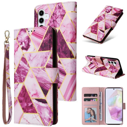 For Samsung Galaxy A35 5G Case PU Leather Marble Pattern Wallet Card Slots Phone Cover