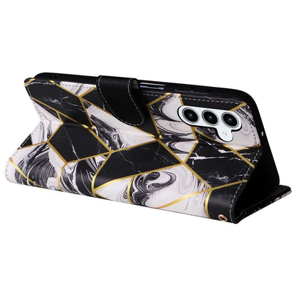 For Samsung Galaxy A35 5G Case PU Leather Marble Pattern Wallet Card Slots Phone Cover