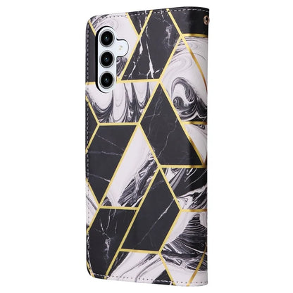 For Samsung Galaxy A35 5G Case PU Leather Marble Pattern Wallet Card Slots Phone Cover
