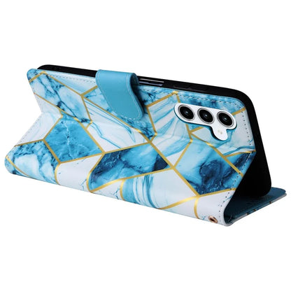 For Samsung Galaxy A35 5G Case PU Leather Marble Pattern Wallet Card Slots Phone Cover