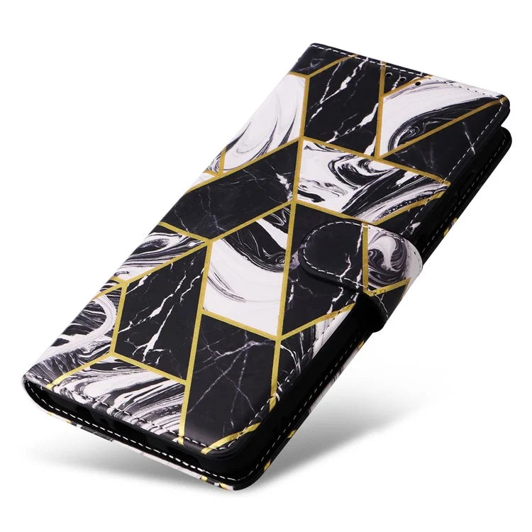 For Samsung Galaxy A15 5G Case Marble Pattern Wallet Leather Stand Phone Cover