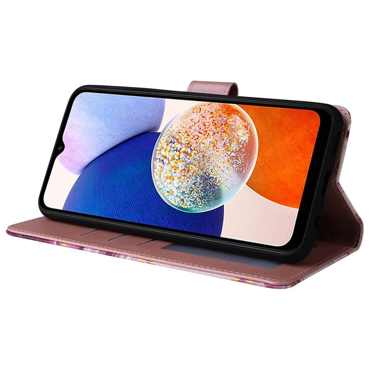 For Samsung Galaxy A15 5G Case Marble Pattern Wallet Leather Stand Phone Cover