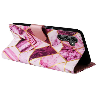 For Samsung Galaxy A15 5G Case Marble Pattern Wallet Leather Stand Phone Cover