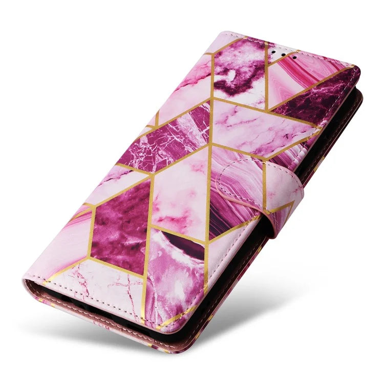 For Samsung Galaxy A15 5G Case Marble Pattern Wallet Leather Stand Phone Cover