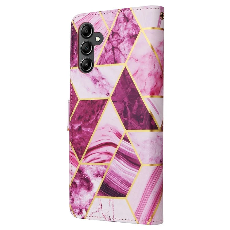 For Samsung Galaxy A15 5G Case Marble Pattern Wallet Leather Stand Phone Cover