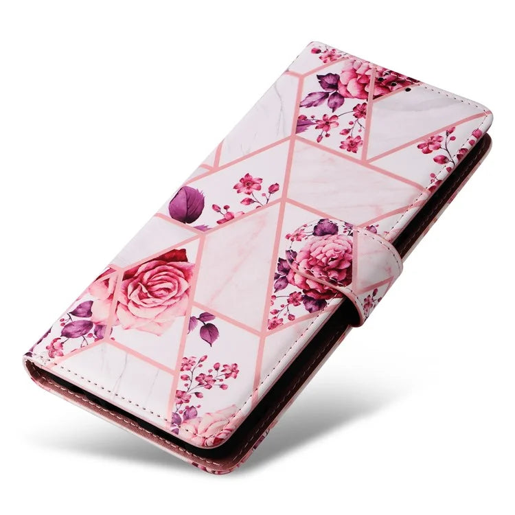For Samsung Galaxy A15 5G Case Marble Pattern Wallet Leather Stand Phone Cover