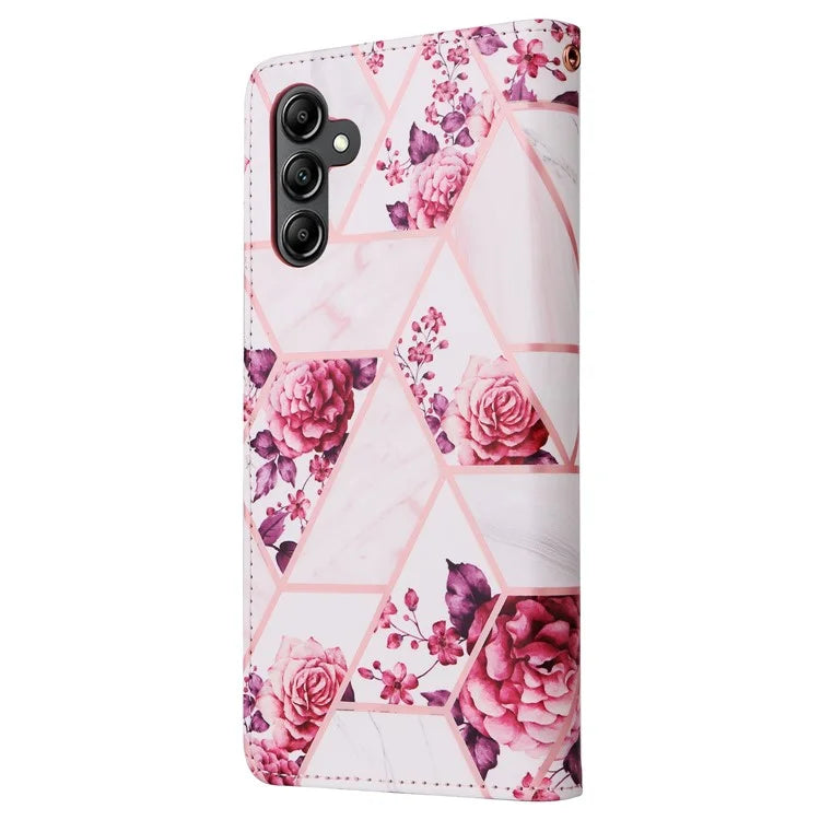 For Samsung Galaxy A15 5G Case Marble Pattern Wallet Leather Stand Phone Cover