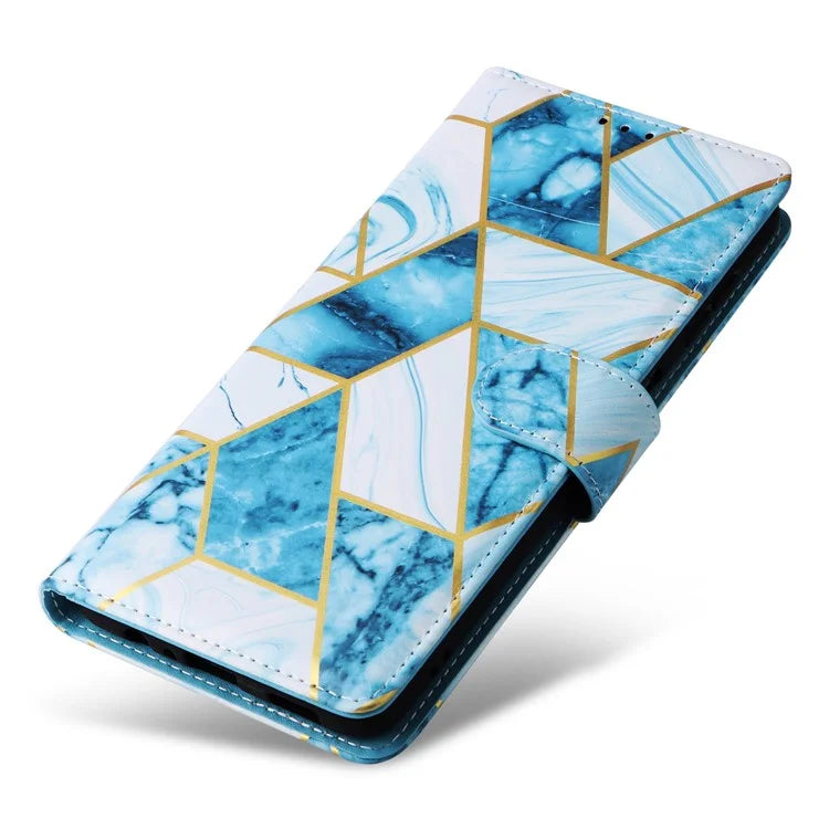 For Samsung Galaxy A15 5G Case Marble Pattern Wallet Leather Stand Phone Cover