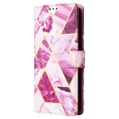 For Xiaomi Redmi Note 13 Pro 4G / Poco M6 Pro 4G Leather Flip Cover Marble Pattern Stand Wallet Phone Case