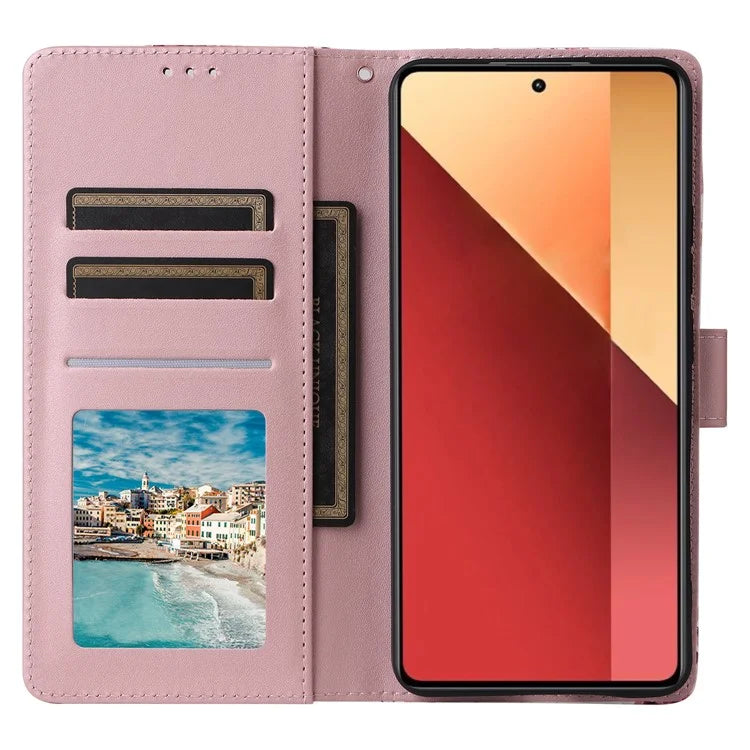 For Xiaomi Redmi Note 13 Pro 4G / Poco M6 Pro 4G Leather Flip Cover Marble Pattern Stand Wallet Phone Case