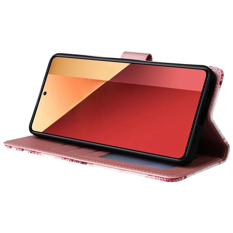 For Xiaomi Redmi Note 13 Pro 4G / Poco M6 Pro 4G Leather Flip Cover Marble Pattern Stand Wallet Phone Case