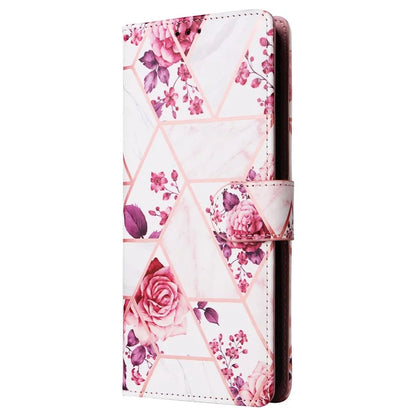 For Xiaomi Redmi Note 13 Pro 4G / Poco M6 Pro 4G Leather Flip Cover Marble Pattern Stand Wallet Phone Case