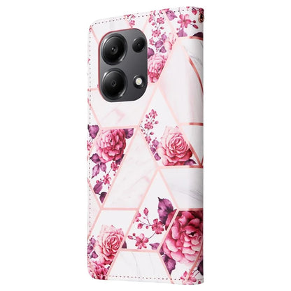 For Xiaomi Redmi Note 13 Pro 4G / Poco M6 Pro 4G Leather Flip Cover Marble Pattern Stand Wallet Phone Case