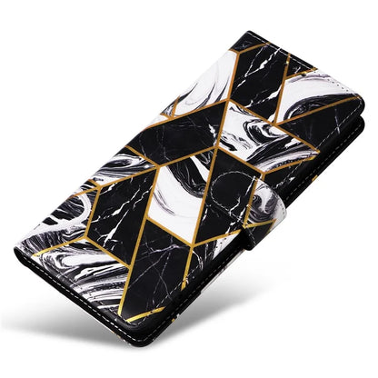 For Xiaomi Redmi Note 13 Pro 4G / Poco M6 Pro 4G Leather Flip Cover Marble Pattern Stand Wallet Phone Case