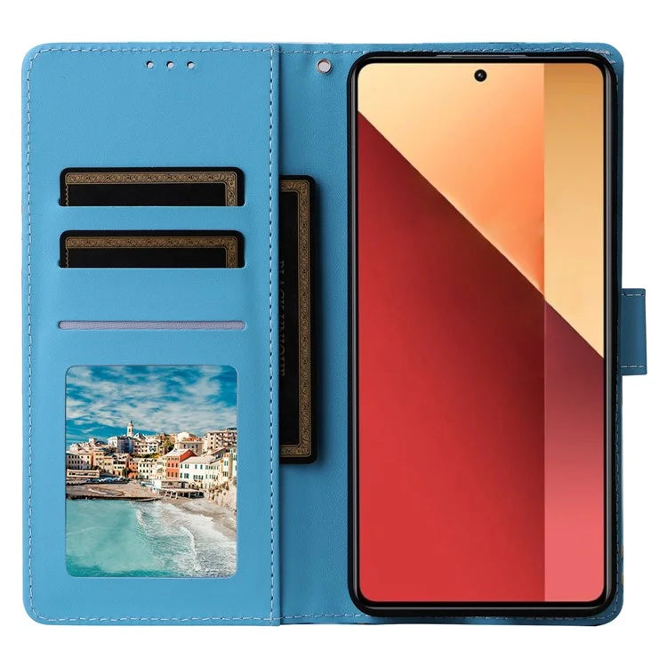 For Xiaomi Redmi Note 13 Pro 4G / Poco M6 Pro 4G Leather Flip Cover Marble Pattern Stand Wallet Phone Case