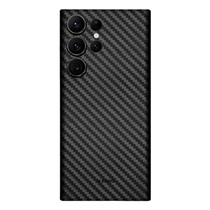 KZDOO For Samsung Galaxy S24 Ultra Case PP Phone Back Cover Carbon Fiber Texture