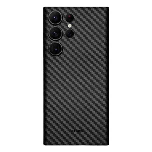 KZDOO For Samsung Galaxy S24 Ultra Case PP Phone Back Cover Carbon Fiber Texture